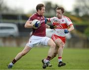 19 March 2017; Gary Sice of Galway in action against Neil Forester of Derry during the Allianz Football League Division 2 Round 5 match between Galway and Derry at St. Jarlath’s Park in Tuam, Co Galway. Photo by Sam Barnes/Sportsfile