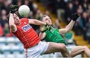 19 March 2017; Peter Kelleher of Cork in action against Conor McGill of Meath during the Allianz Football League Division 2 Round 5 match between Cork and Meath at Páirc Uí Rinn in Cork. Photo by Matt Browne/Sportsfile