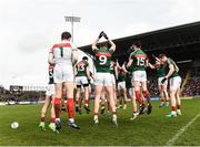 19 March 2017; The Mayo team before the start of the Allianz Football League Division 1 Round 5 match between Mayo and Cavan at Elverys MacHale Park in Castlebar, Co Mayo. Photo by David Maher/Sportsfile