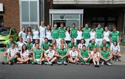 27 August 2011; The Ireland men's and women's squads. GANT EuroHockey Nations Men's and Women's Championships 2011, Freiraum Hotel, Mönchengladbach, Germany. Picture credit: Diarmuid Greene / SPORTSFILE