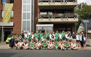 27 August 2011; The Ireland men's and women's squads with manaement and backroom staff. GANT EuroHockey Nations Men's and Women's Championships 2011, Freiraum Hotel, Mönchengladbach, Germany. Picture credit: Diarmuid Greene / SPORTSFILE