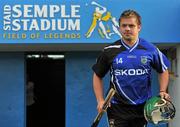 23 August 2011; Tipperary's John O'Neill, walks out onto the pitch from the team dressing room, for squad training ahead of the GAA Hurling All-Ireland Senior Championship Final against Kilkenny on Sunday September 4th. Tipperary Hurling Squad Training, Semple Stadium, Thurles, Co. Tipperary. Picture credit: David Maher / SPORTSFILE