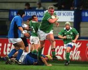 22 March 2002; Victor Costello of Ireland during an International 'A' match between Ireland A and Italy A at Donnybrook Stadium, Dublin. Photo by Brendan Moran/Sportsfile
