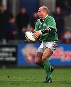 22 March 2002; Paul Burke of Ireland during an International 'A' match between Ireland A and Italy A at Donnybrook Stadium, Dublin. Photo by Brendan Moran/Sportsfile