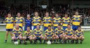 31 March 2002; The Clare team prior to the Allianz National Football League Division 1B Round 7 match between Kildare and Clare at St Conleth's Park in Newbridge, Kildare. Photo by Matt Browne/Sportsfile