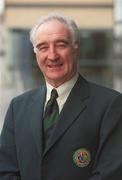 2 April 2002; Vice President FAI David Blood at the launch of the FAI Carlsberg Senior Challenge Cup Final at The Clarion Hotel in Dublin. Photo by David Maher/Sportsfile