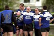 28 February 2002; Keith Wood, centre, with John Hayes, left, and Peter Clohessy during Ireland Rugby Squad Training at Dr Hickey Park in Greystones, Wicklow. Photo by Matt Browne/Sportsfile