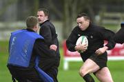28 February 2002; Rob Henderson during Ireland Rugby Squad Training at Dr Hickey Park in Greystones, Wicklow. Photo by Matt Browne/Sportsfile