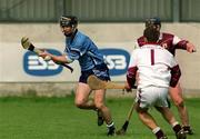30 March 2002; Shane Martin of Dublin on his way to score a goal past Galway goalkeeper Liam Donoghue during the Allianz Hurling League Division 1A Round 1 match between Dublin and Galway at Parnell Park in Dublin. Photo by Pat Murphy/Sportsfile