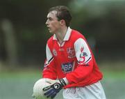 31 March 2002; Simon Gerard of Louth during the Allianz National Football League Division 2A Round 7 match between Louth and Kerry at Páirc Mhuire in Ardee in Louth. Photo by Aoife Rice/Sportsfile
