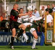 7 April 2002; Glen Crowe of Bohemians in action against Stephen McGuinness of Dundalk during the FAI Carlsberg Senior Challenge Cup Final match between Bohemians and Dundalk at Tolka Park in Dublin. Photo by David Maher/Sportsfile