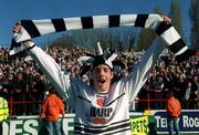 7 April 2002; Cormac McArdle of Dundalk celebrates after the FAI Carlsberg Senior Challenge Cup Final match between Bohemians and Dundalk at Tolka Park in Dublin. Photo by Pat Murphy/Sportsfile