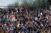 7 April 2002; Dundalk fans during the FAI Carlsberg Senior Challenge Cup Final match between Bohemians and Dundalk at Tolka Park in Dublin. Photo by Pat Murphy/Sportsfile