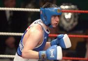 22 February 2002; Paul McCloskey of St Canice's Boxing Club, Derry, during the 63.5kg bout against Roy Sheehan of St Michael's in Athy, Kildare, during the National Senior Boxing Championships 2002 at The National Stadium in Dublin. Photo by Damien Eagers/Sportsfile