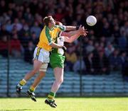 14 April 2002; Liam Hassett of Kerry in action against Cormac Murphy of Meath during the Allianz National Football League Division 2 Semi-Final match between Meath and Kerry at the Gaelic Grounds in Limerick. Photo by Matt Browne/Sportsfile
