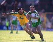 14 April 2002; Ian Twiss of Kerry is tackled by Mark O'Reilly of Meath during the Allianz National Football League Division 2 Semi-Final match between Meath and Kerry at the Gaelic Grounds in Limerick. Photo by Matt Browne/Sportsfile