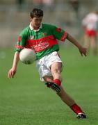 14 April 2002; Aidan Higgins of Mayo during the Allianz National Football League Division 1 Semi-Final match between Mayo and Tyrone at Brewster Park in Enniskillen, Fermanagh. Photo by Damien Eagers/Sportsfile