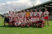 14 April 2002; The Tyrone squad before the Allianz National Football League Division 1 Semi-Final match between Mayo and Tyrone at Brewster Park in Enniskillen, Fermanagh. Photo by Damien Eagers/Sportsfile