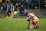 19 March 2017; Mark Craig of Derry dejected following the Allianz Football League Division 2 Round 5 match between Galway and Derry at St. Jarlath’s Park in Tuam, Co Galway. Photo by Sam Barnes/Sportsfile