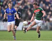 19 March 2017; Danny Kirby of Mayo in action against Conor Madden of Cavan during the Allianz Football League Division 1 Round 5 match between Mayo and Cavan at Elverys MacHale Park in Castlebar, Co Mayo. Photo by David Maher/Sportsfile