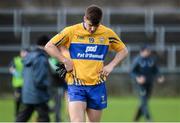 19 March 2017; A dejected David Egan of Clare after the Allianz Football League Division 2 Round 5 match between Fermanagh and Clare at Brewster Park in Enniskillen, Co Fermanagh. Photo by Oliver McVeigh/Sportsfile