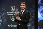 19 March 2017; Robbie Brady, Senior International Player of the Year during the Three FAI International Soccer Awards at RTE Studios in Donnybrook, Dublin. Photo by Brendan Moran/Sportsfile