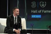 19 March 2017; Former Republic of Ireland captain and record goalscorer Robbie Keane before being presented with the Hall of Fame Award during the Three FAI International Soccer Awards at RTE Studios in Donnybrook, Dublin. Photo by Brendan Moran/Sportsfile