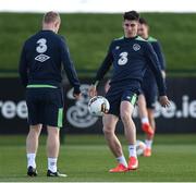 20 March 2017; Callum O'Dowda, right, and Daryl Horgan of Republic of Ireland in action during squad training at FAI National Training Centre in Abbotstown Co. Dublin. Photo by David Maher/Sportsfile
