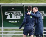 20 March 2017; Republic of Ireland manager Martin O'Neill in conversation with Robbie Brady during squad training at FAI National Training Centre in Abbotstown Co. Dublin. Photo by David Maher/Sportsfile