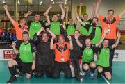 19 March 2017; Team Ireland 1 and coaches after the Team Ireland 2 v Austria 2 Floorball Round Robin game at the 2017 Special Olympics World Winter Games in the Messe Graz Center, Graz, Austria. Photo by Ray McManus/Sportsfile