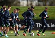 20 March 2017; Shane Long of Republic of Ireland in action during squad training at FAI National Training Centre in Abbotstown Co. Dublin. Photo by David Maher/Sportsfile