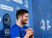 20 March 2017; Ross Byrne of Leinster during a press conference at Leinster Rugby headquarters in UCD, Dublin. Photo by Stephen McCarthy/Sportsfile
