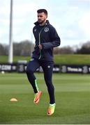 20 March 2017; Shane Long of Republic of Ireland during squad training at FAI National Training Centre in Abbotstown Co. Dublin. Photo by David Maher/Sportsfile