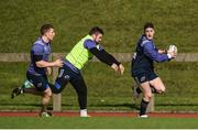 20 March 2017; Munster's Ronan O'Mahony, supported by team-mate Andrew Conway, in action against Duncan Casey during squad training at the University of Limerick in Limerick. Photo by Diarmuid Greene/Sportsfile