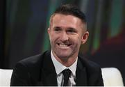 19 March 2017; Former Republic of Ireland captain and record goalscorer Robbie Keane during the Three FAI International Soccer Awards at RTE Studios in Donnybrook, Dublin. Photo by Brendan Moran/Sportsfile