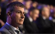 19 March 2017; Dundalk manager Stephen Kenny in attendance at the Three FAI International Soccer Awards at RTE Studios in Donnybrook, Dublin. Photo by Brendan Moran/Sportsfile
