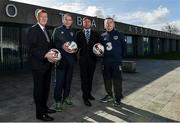 21 March 2017; Republic of Ireland manager Martin O'Neill with, from left, Professor Steve Eustace, Cappagh Hospital, Gordon Dunne, CEO Cappagh Hospital and Dr. Alan Byrne, Republic of Ireland team doctor in attendance during the Beacon hospital and Cappagh Hospital partnership announcement with the FAI at the FAI National Training Centre, in Abbotstown, Co. Dublin. This ensures that all FAI international players at all levels will have access to sports medicine, orthopaedic surgery and radiology expertise at the highest levels. The medical care protocol ensures speedy access to these specialities, allowing for earlier diagnosis and treatment. Photo by David Maher/Sportsfile