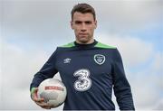 21 March 2017; Seamus Coleman Republic of Ireland international in attendance during the SPAR FAI Retailers Masterclass at FAI pitches, National Sports Campus, in Abbotstown, Dublin 15. SPAR provided more than 70 local retailers’ children with the opportunity to train with Republic of Ireland players, at the teams training camp in the National Sports Campus in advance of the Republic of Ireland vs Wales on Friday. SPAR is the Official Convenience Retail Partner of the FAI and sponsors of the SPAR FAI Primary School 5s Programme, the largest primary school’s competition in the country with 28,256 participants. Photo by Sam Barnes/Sportsfile
