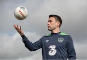 21 March 2017; Seamus Coleman Republic of Ireland international in attendance during the SPAR FAI Retailers Masterclass at FAI pitches, National Sports Campus, in Abbotstown, Dublin 15. SPAR provided more than 70 local retailers’ children with the opportunity to train with Republic of Ireland players, at the teams training camp in the National Sports Campus in advance of the Republic of Ireland vs Wales on Friday. SPAR is the Official Convenience Retail Partner of the FAI and sponsors of the SPAR FAI Primary School 5s Programme, the largest primary school’s competition in the country with 28,256 participants. Photo by Sam Barnes/Sportsfile
