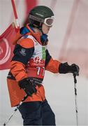 21 March 2017; Team Ireland's Niall Flynn, a member of Kilternan Karvers Special Olympics Club, from Glenageary, Co. Dublin, competing during a Alpine Giant Slalom event at the 2017 Special Olympics World Winter Games at Schladming-Rohrmoos, Stadthalle Graz, in Graz, Austria. Photo by Ray McManus/Sportsfile