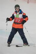 21 March 2017; Team Ireland's Niall Flynn, a member of Kilternan Karvers Special Olympics Club, from Glenageary, Co. Dublin, competing during a Alpine Giant Slalom event at the 2017 Special Olympics World Winter Games at Schladming-Rohrmoos, Stadthalle Graz, in Graz, Austria. Photo by Ray McManus/Sportsfile