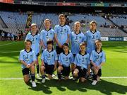 28 August 2011; The Dublin team, back row, left to right, Aran Teehan, St. Patrick's B.N.S., Rathangan, Co. Kildare, Conor Dunne, Cappagh N.S., Rhode, Co. Offaly, Darragh Gibbons, St. Colmcille's S.N.S., Knocklyon, Co. Dublin, Conor Tierney, St. Mary's P.S., Mullaghbawn, Co. Armagh, Kevin Forde, St. Patrick's B.N.S., Rathangan, Co. Kildare, front row, left to right, James Dunne, Walsh Island N.S., Co. Offaly, Shea Gerraghty, Lurgan Model, Lurgan, Co. Armagh, Seán McManamon, Holy Rood P.S., Watford, England, Seán Ryan, St. Fiachra's S.N.S., Beaumont, Co. Dublin, Dermot Coughlan, Annagh N.S., Milltown Malbay, Co. Clare. Go Games Exhibition - Sunday 21st August 2011, Croke Park, Dublin. Picture credit: Dáire Brennan / SPORTSFILE