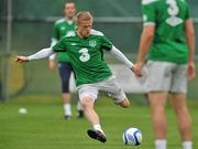 30 August 2011; Republic of Ireland's Damien Duff in action during squad training ahead of their EURO 2012 Championship Qualifier against Slovakia on Friday. Republic of Ireland Squad Training, Gannon Park, Malahide. Picture credit: David Maher / SPORTSFILE