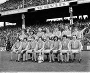 25 September 1977; The Armagh team, back row, left to right, Peter Trainor, Seán Devlin, Larry Kearns, Brian McAlinden, Tom McCreesh, Colm McKinstry, Kevin Rafferty, front row, left to right, Noel Marley, Denis Stevenson, Joe Kernan, Jimmy Smyth, Paddy Moriarty, Jim McKerr, John Donnelly, Peter Loughran. All Ireland GAA Senior Football Championship Final, Dublin v Armagh, Croke Park, Dublin. Picture credit: Connolly Collection  / SPORTSFILE