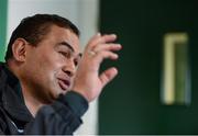 21 March 2017; Connacht head coach Pat Lam during a Connacht Rugby press conference at The Sportsground in Galway. Photo by Diarmuid Greene/Sportsfile