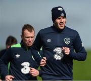 21 March 2017; John O'Shea of Republic of Ireland during squad training at FAI National Training Centre, in Abbotstown, Co. Dublin. Photo by David Maher/Sportsfile