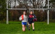 21 March 2017; In attendance at the Lidl All Ireland Post Primary School's Finals media day are Holy Faith Clontarf vice-captain Sarah Fagan, left, and Presentation Thurles captain Roisín Daly. The Lidl All Ireland Post Primary School’s Finals take place this Sunday. The Lidl Senior A Final takes place in Cusack Park on at 1:00pm when John the Baptist from Limerick face St. Ciarans Ballygawley. The Lidl Senior B and C Finals will take place in O’Moore Park with Loreto Clonmel meeting St. Joseph’s Rochford Bridge at 12:15pm followed by the Senior C Final between Presentation Thurles and Holy Faith Clontarf at 2:15pm. Photo by Stephen McCarthy/Sportsfile