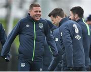 22 March 2017; James McCarthy and Seamus Coleman of Republic of Ireland during squad training at the FAI National Training Centre in Abbotstown, Co Dublin. Photo by David Maher/Sportsfile