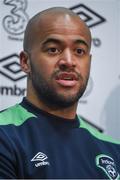 22 March 2017; Darren Randolph of Republic of Ireland during a press conference at the FAI National Training Centre in Abbotstown, Co Dublin. Photo by David Maher/Sportsfile