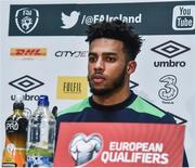 22 March 2017; Cyrus Christie of Republic of Ireland during a press conference at the FAI National Training Centre in Abbotstown, Co Dublin. Photo by David Maher/Sportsfile